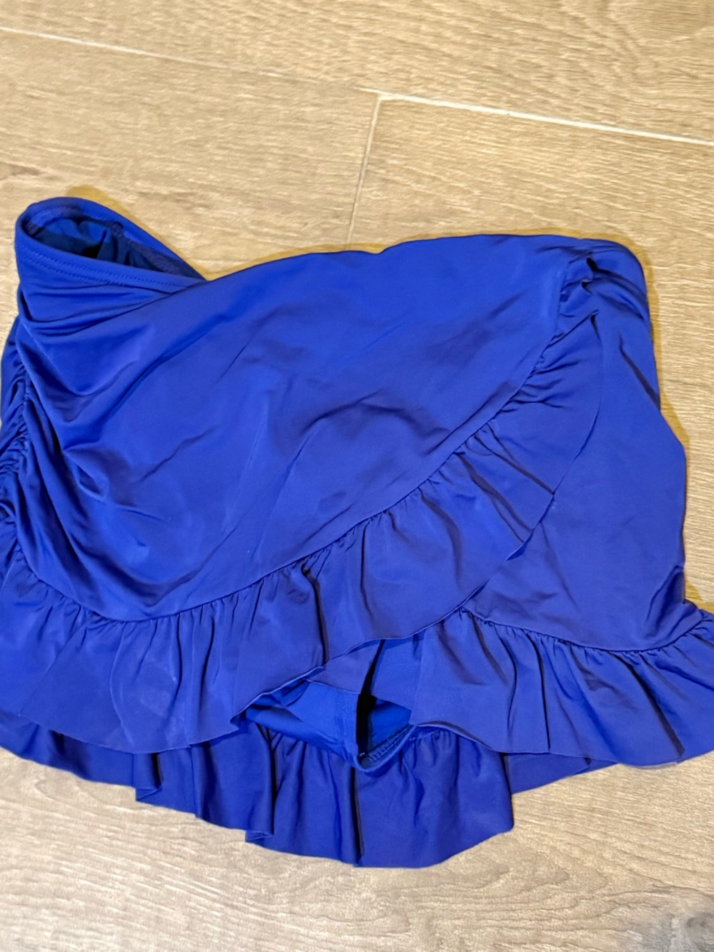 Kenneth Cole Reaction Dark Purple Ruffled  Swim Skirt S